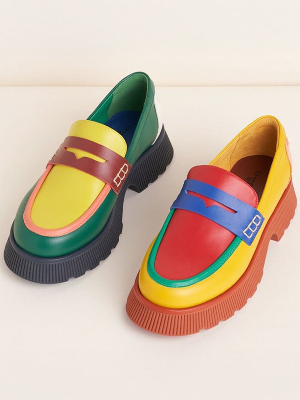 CHARLOTTE STONE Multicolored Adam Loafers in *DISCONTINUED* Kingston - Size 10